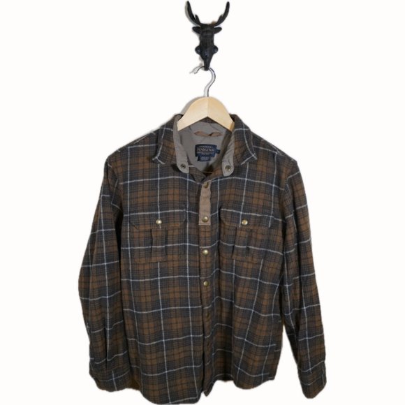 Pendleton Button up Flannel Wool - Picture 1 of 3